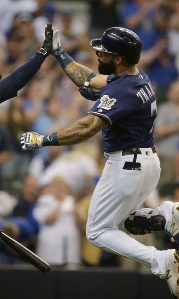 Brewers slip past Pirates 2-1 on Thames' homer in 8th